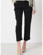 Armani Exchange Скъсен и скосен панталон с висока талия