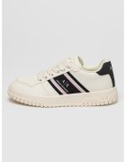 Armani Exchange Спортни обувки с бродирано лого - Бял/Черен/Светлорозов