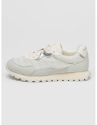 Armani Exchange Спортни обувки с овален връх и връзки - Слонова кост/Бледозелен