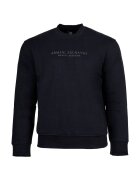 Armani Exchange Суитшърт с лого и овално деколте