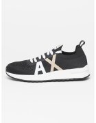 Armani Exchange Текстилни спортни обувки - Бял/Черен
