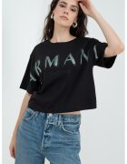 Armani Exchange Плетена рокля с лого