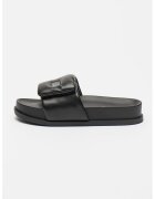 Armani Exchange Велкро чехли с метално лого