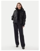 Armani Exchange Зимно яке - черно - полиестер - цип - за жени