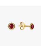 Atelier Devi 14K златни обеци с естествен рубин - Hana