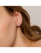 Atelier Devi Дълги обеци от 14К злато - естествени диаманти - 585 -