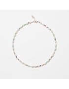 Atelier Devi Колие „Gia“ от естествени перли и кристали с позлатено сребро