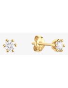 Atelier Devi Обеци от 14K злато с диамант