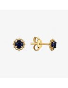 Atelier Devi Обеци от 14K злато с естествен сапфир - Hana