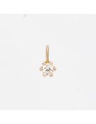 Atelier Devi Висулка от жълто злато 585 с естествен диамант 0.10 ct - Yves