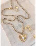 Atelier Miu Колие от неръждаема стомана със сърцевидна висулка