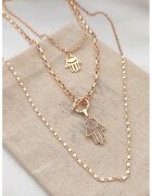 Atelier Miu Многоредово колие с висулки