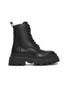 BADURA Дамска чанта модел EO-AMBER-4808-25 - естествена кожа - черна