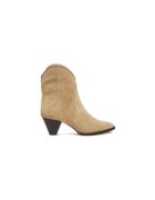 BADURA Дамски ботуши EO-APRIL-25FW217 - без връзки - естествена кожа - бежови - с ластици