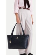 Beverly Hills Polo Club чанта тоут от екологична кожа със закопчаване с цип и метален талисман с лого - синя