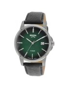 Boccia Titanium Часовник 3633-02 - Титан/Кожа - 10 ATM - Черен