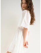 BOSS Ажурена рокля с къси ръкави