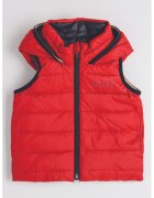 BOSS Kidswear Двулицев елек с пухена вата - Бежов/Крем