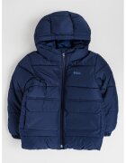 BOSS Kidswear Капитонирано зимно яке с качулка