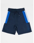 BOSS Kidswear Къс панталон с лого - Ултрамарин синьо/Кралско Синьо/Ледено синьо