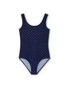 BOSS Kidswear Цял бански с овално деколте