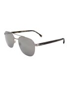 BOSS Слънчеви очила Aviator с лого - Избеляло черно/Сребрист