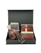 Bugatti Подаръчен комплект за мъже 42127753 - Чорапи - Портмоне - Колан - Естествена кожа