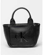 Calvin Klein Чанта от еко кожа с релефен монограм