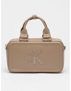Calvin Klein Чанта през рамо Bauletto с релефен монограм