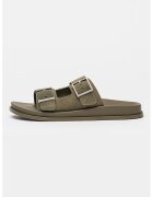 Calvin Klein Чехли от велур с тока