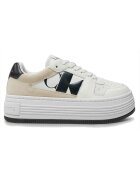 Calvin Klein Дамски кецове Chunky Runner Vibrammix NBS MTR - YW0YW01483-0LD - бели