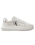 Calvin Klein Дамски маратонки дебела подметка с връзки - м л - м тл - YW0YW01476-0K9 - бели