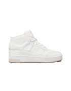 Calvin Klein Дамски спортни обувки Basket Cupsole Mid Mix - YW0YW01649-0LA - бели