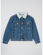 Calvin Klein Дънково яке с яка Sherpa