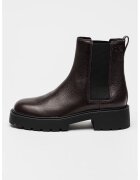Calvin Klein Jeans Кожени боти Chelsea с масивен ток
