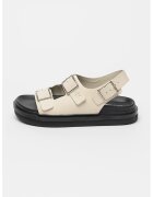 Calvin Klein Jeans Кожени сандали с токи и равна подметка