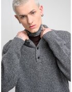 Calvin Klein Jeans Плетен пуловер с вълна с копчета