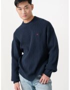 Calvin Klein Jeans Рипсен пуловер с лого