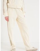 Calvin Klein Jeans Спортен панталон с цип на подгъвите - Сиво-бежов/Светло бежово