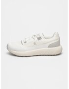 Calvin Klein Jeans Спортни обувки Athleisure Runner с мрежа - Бял/Светло бежово