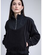 Calvin Klein Jeans Суитшърт с къс цип и джоб кенгуру