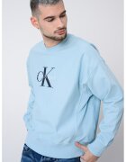 Calvin Klein Jeans Суитшърт с памук с лого - Бордо/Тъмнозелен
