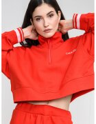 Calvin Klein Къс суитшурт с къс цип