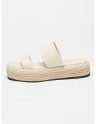 Calvin Klein Кожени чехли с равна платформа