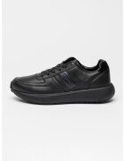 Calvin Klein Кожени спортни обувки City Runner с лого - Слонова кост/Светло бежово