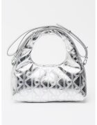 Calvin Klein Малка чанта Хобо с метализиран ефект