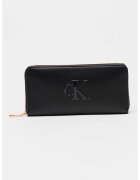 Calvin Klein Портфейл от еко кожа с цип и релефно лого