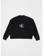 Calvin Klein Пуловер от органичен памук с лого