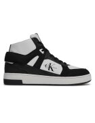 Calvin Klein Спортни обувки Basket Cupsole mid leather-YM0YM00883-01W
