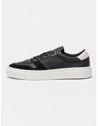 Calvin Klein Спортни обувки Cupsole с велур и връзки - Светло сив/Мръснобял/Тъмновиолетов